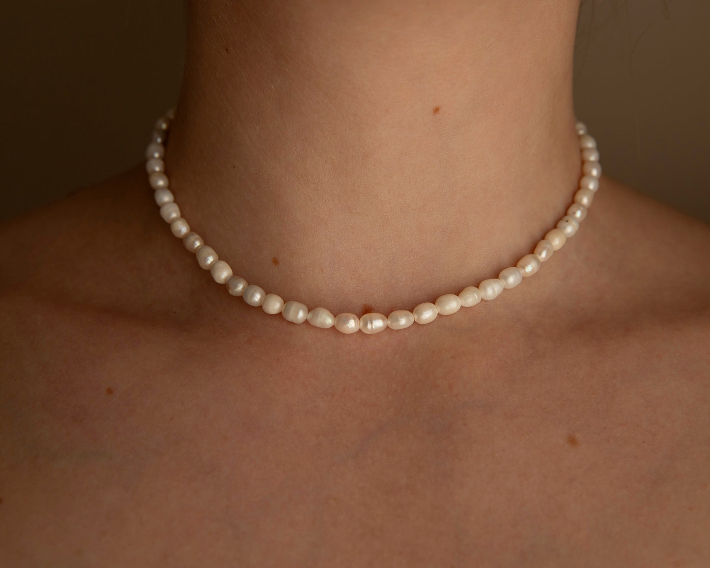 Adeline Freshwater Pearl Choker Necklace