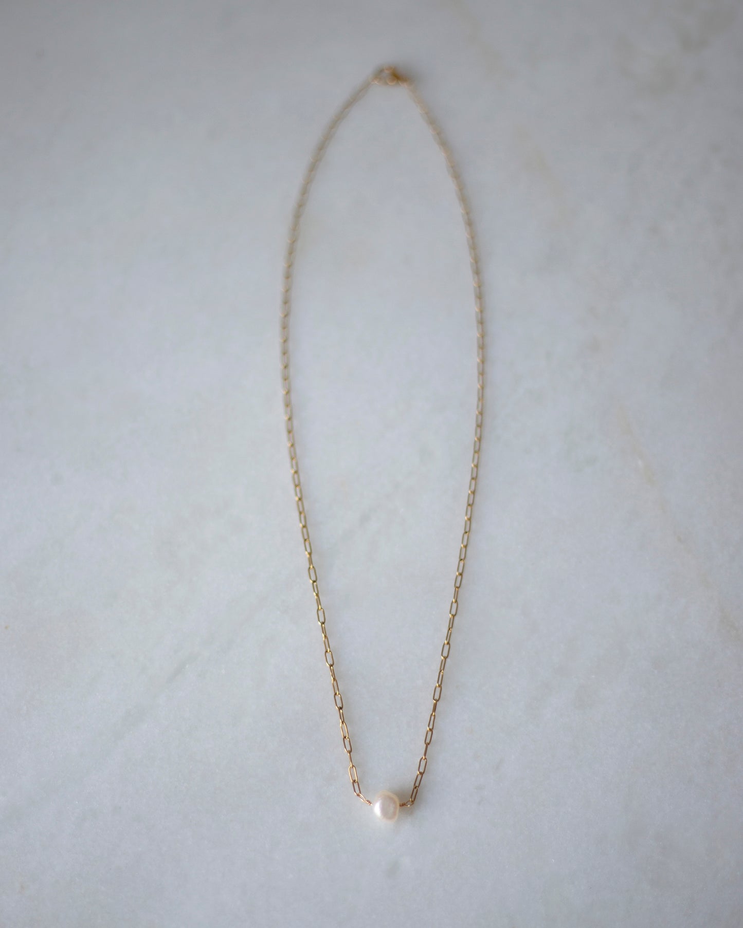 Aerin Freshwater Pearl Handmade Gold Necklace