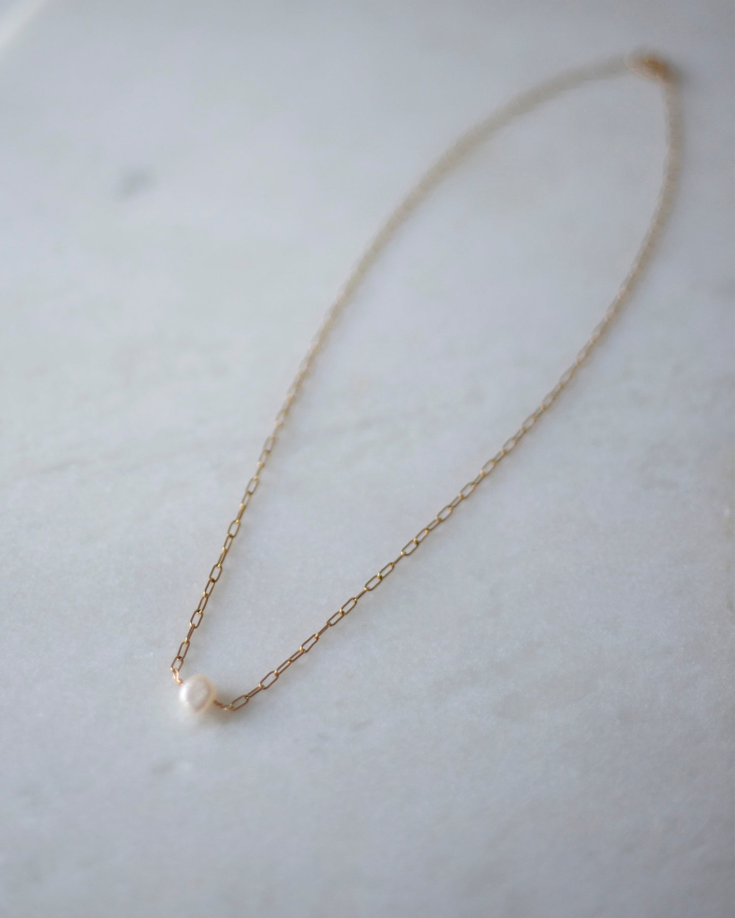 Aerin Freshwater Pearl Handmade Gold Necklace