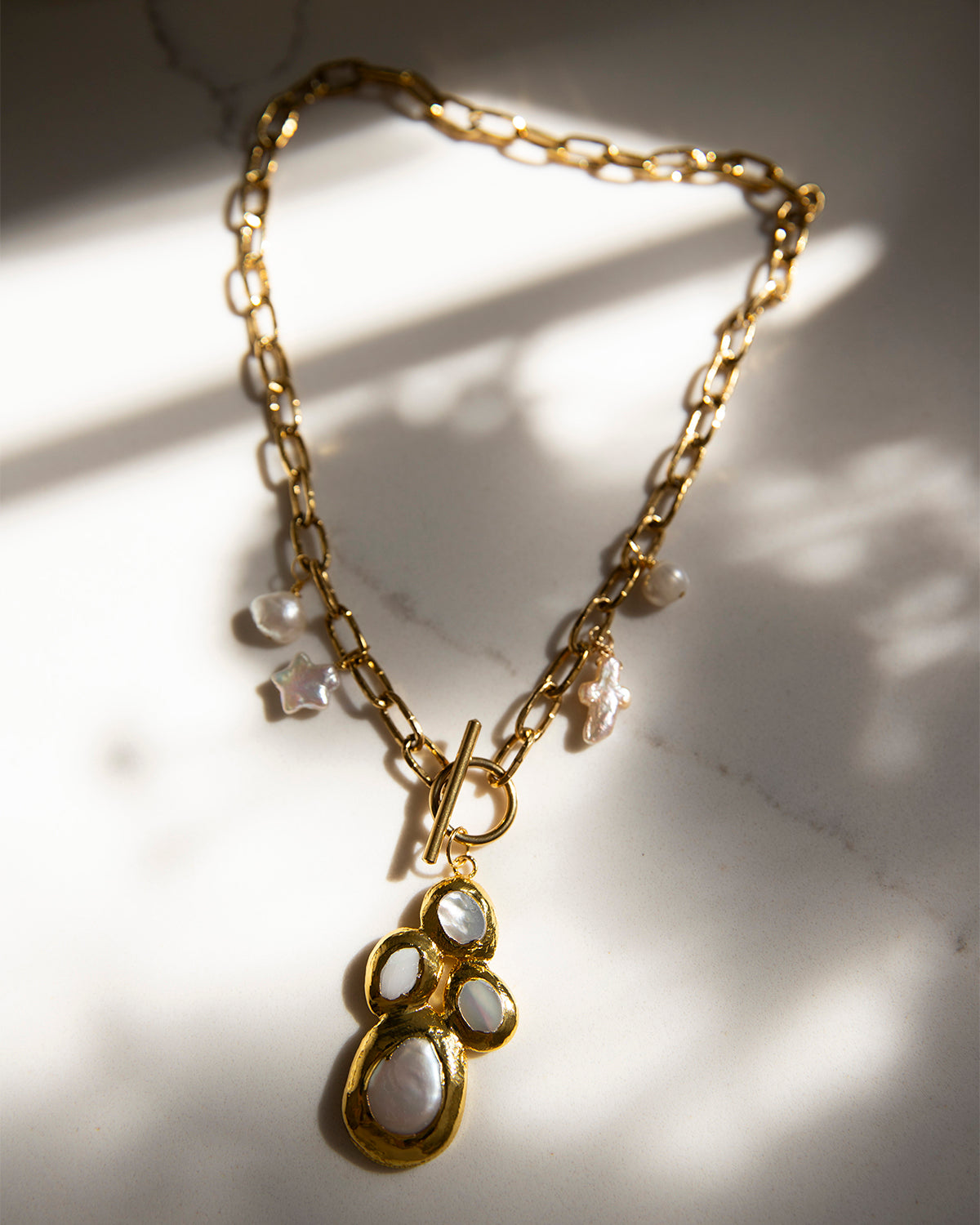 Aitana Freshwater Pearl Handmade Unique Necklace