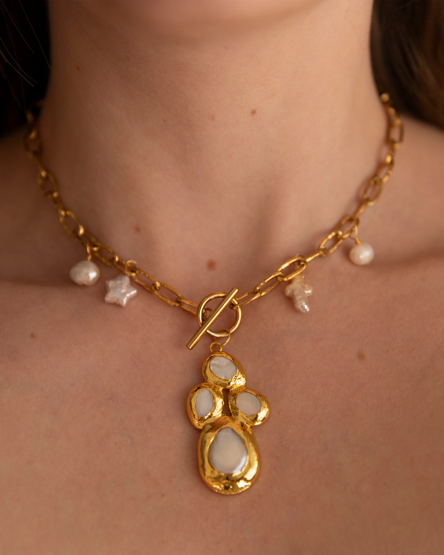 Aitana Freshwater Pearl Handmade Unique Necklace