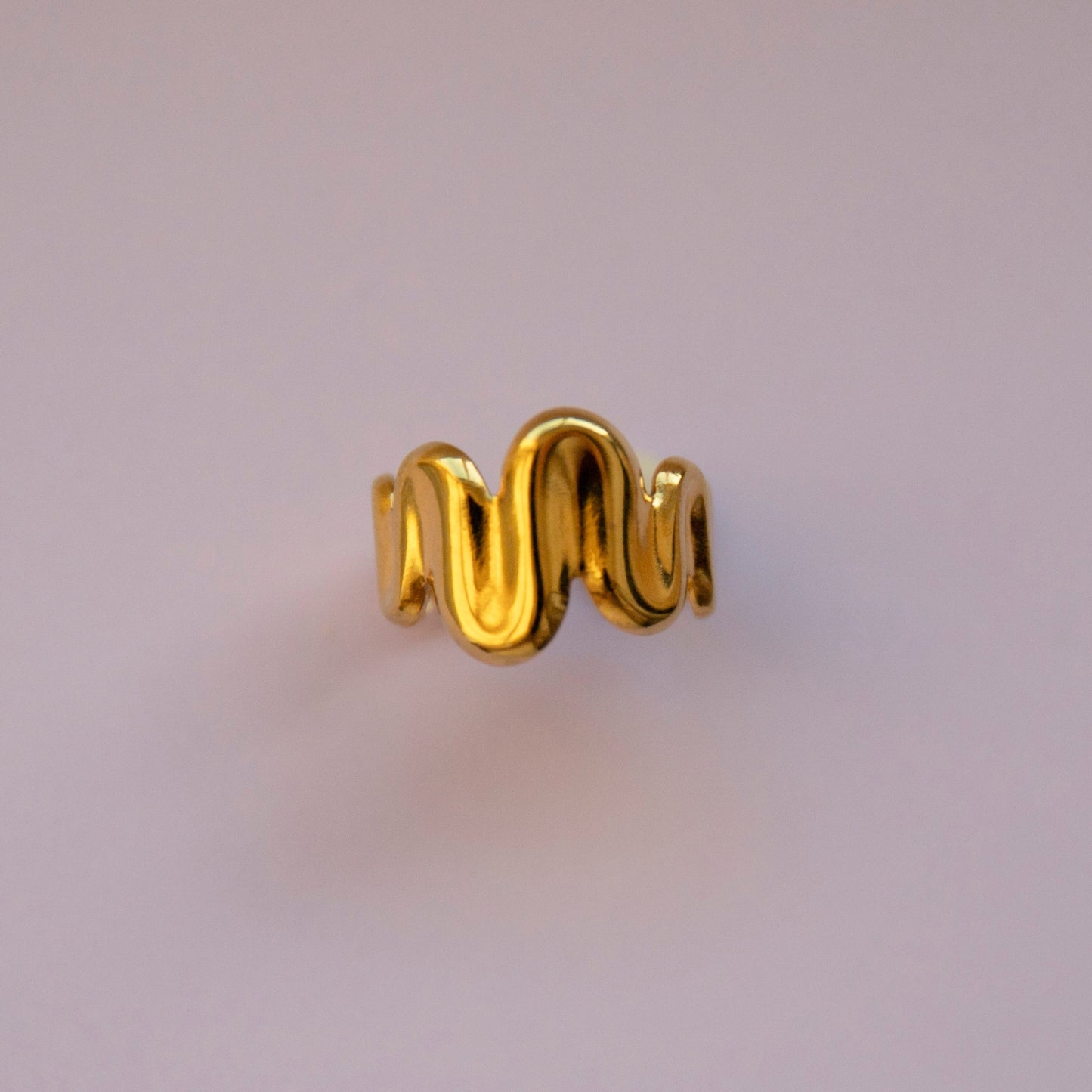 Cali Gold Wave Adjustable Ring