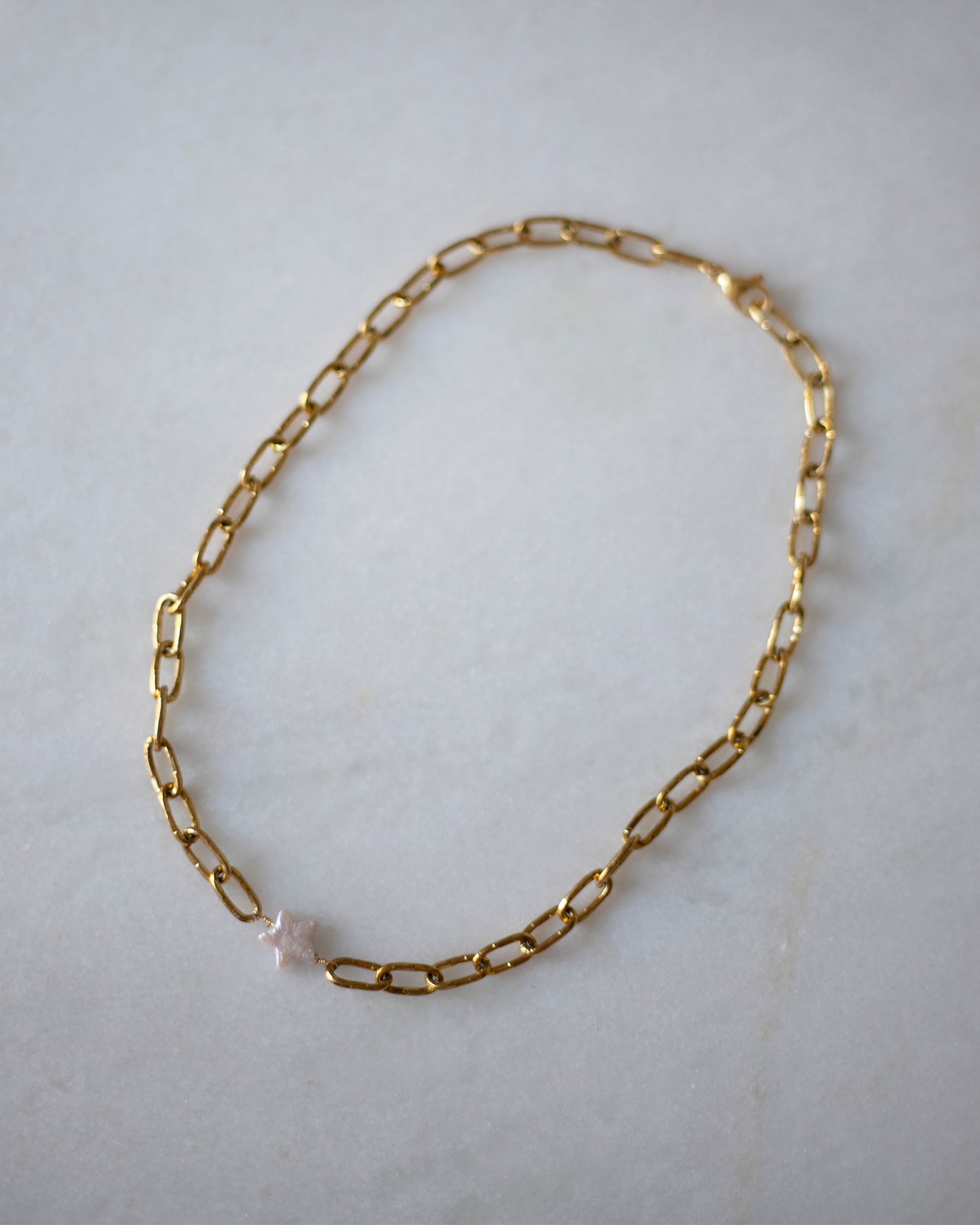 Estella Freshwater Pearl Star Gold Choker Necklace