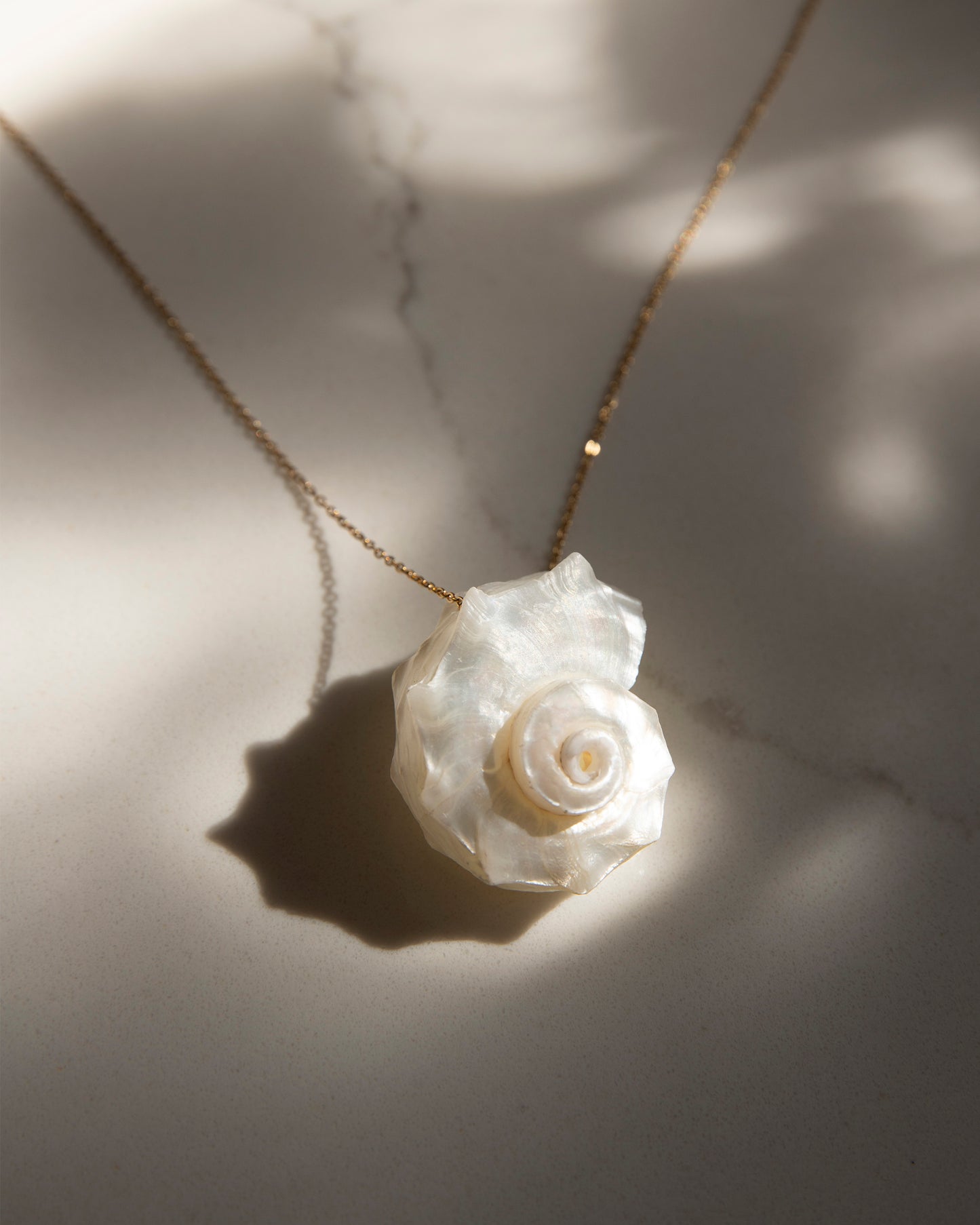 Melody Spiral Shell Handmade Unique Necklace