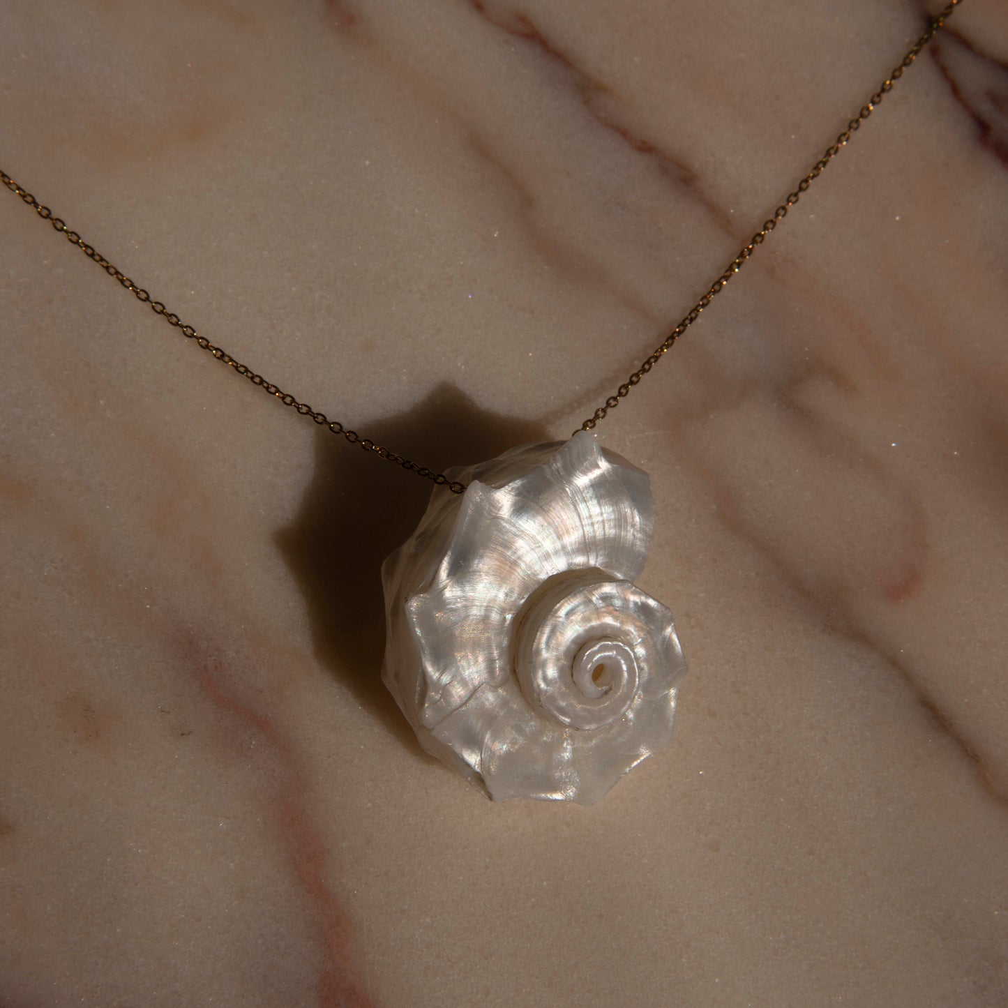 Melody Spiral Shell Handmade Unique Necklace