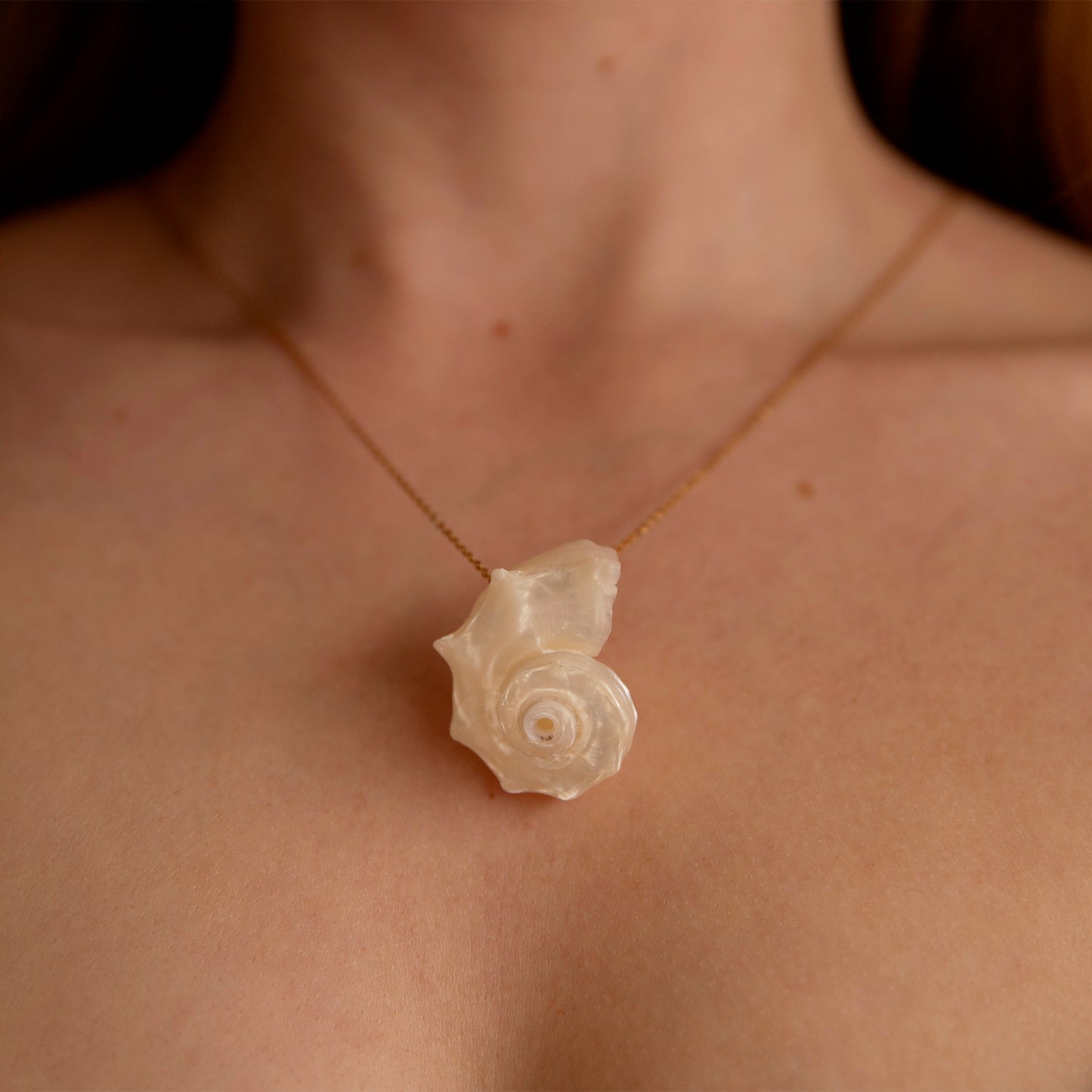 Melody Spiral Shell Handmade Unique Necklace