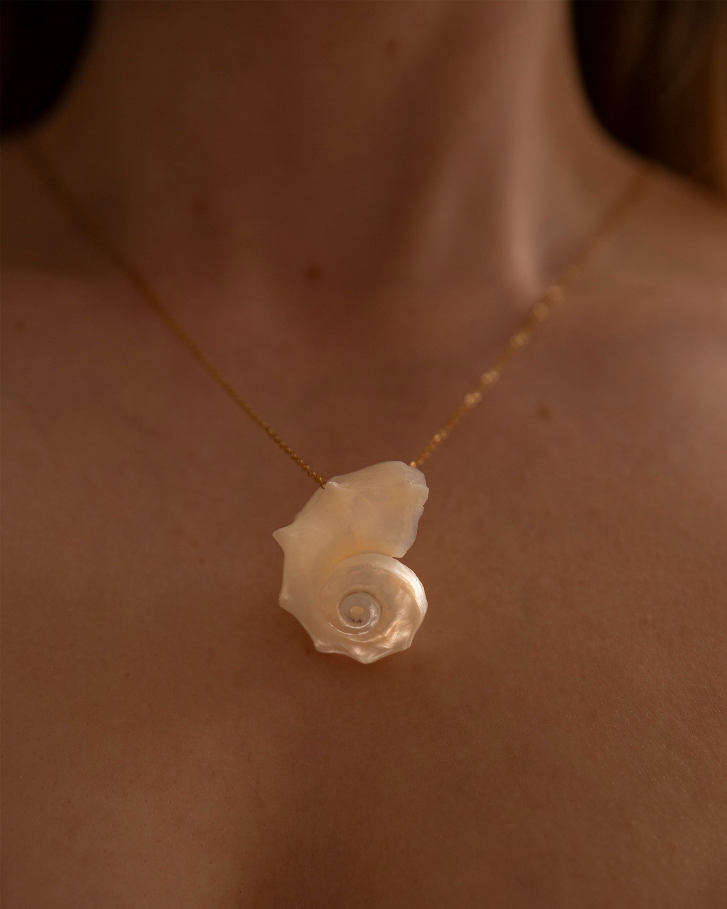 Melody Spiral Shell Handmade Unique Necklace