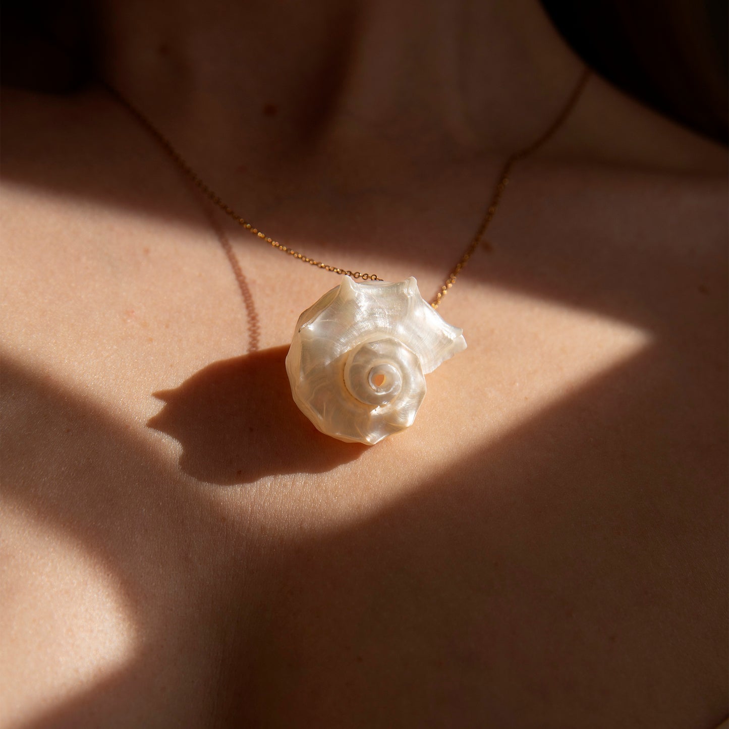 Melody Spiral Shell Handmade Unique Necklace