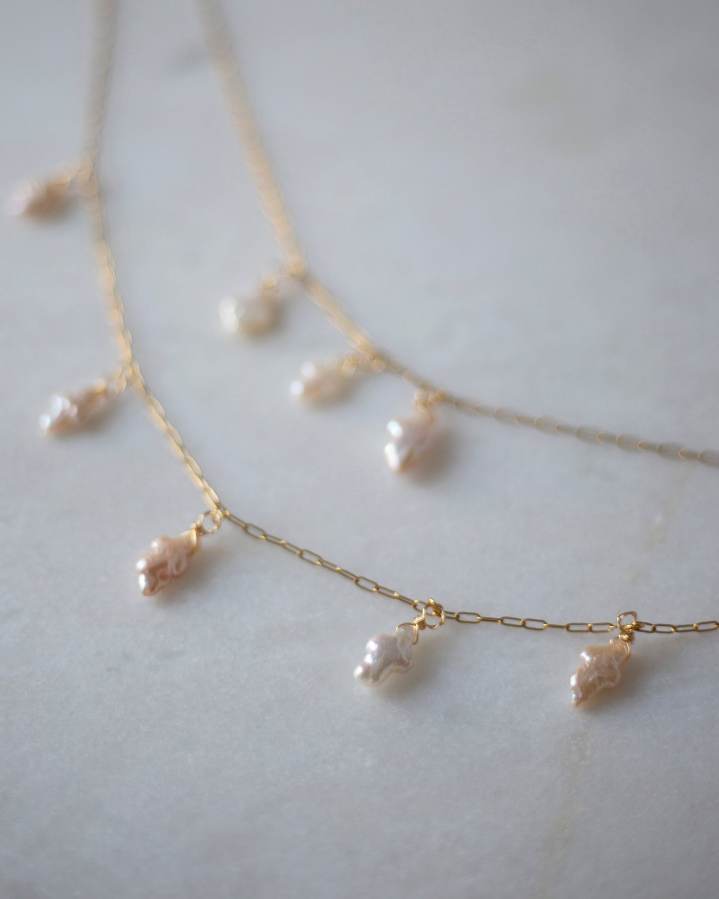 Nala Freshwater Pearl Cross Gold Choker Layered Necklace