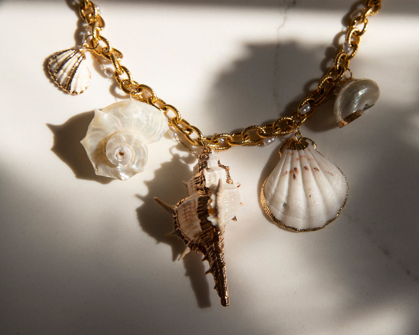 Nixita Freshwater Pearl Shell Handmade Unique Necklace