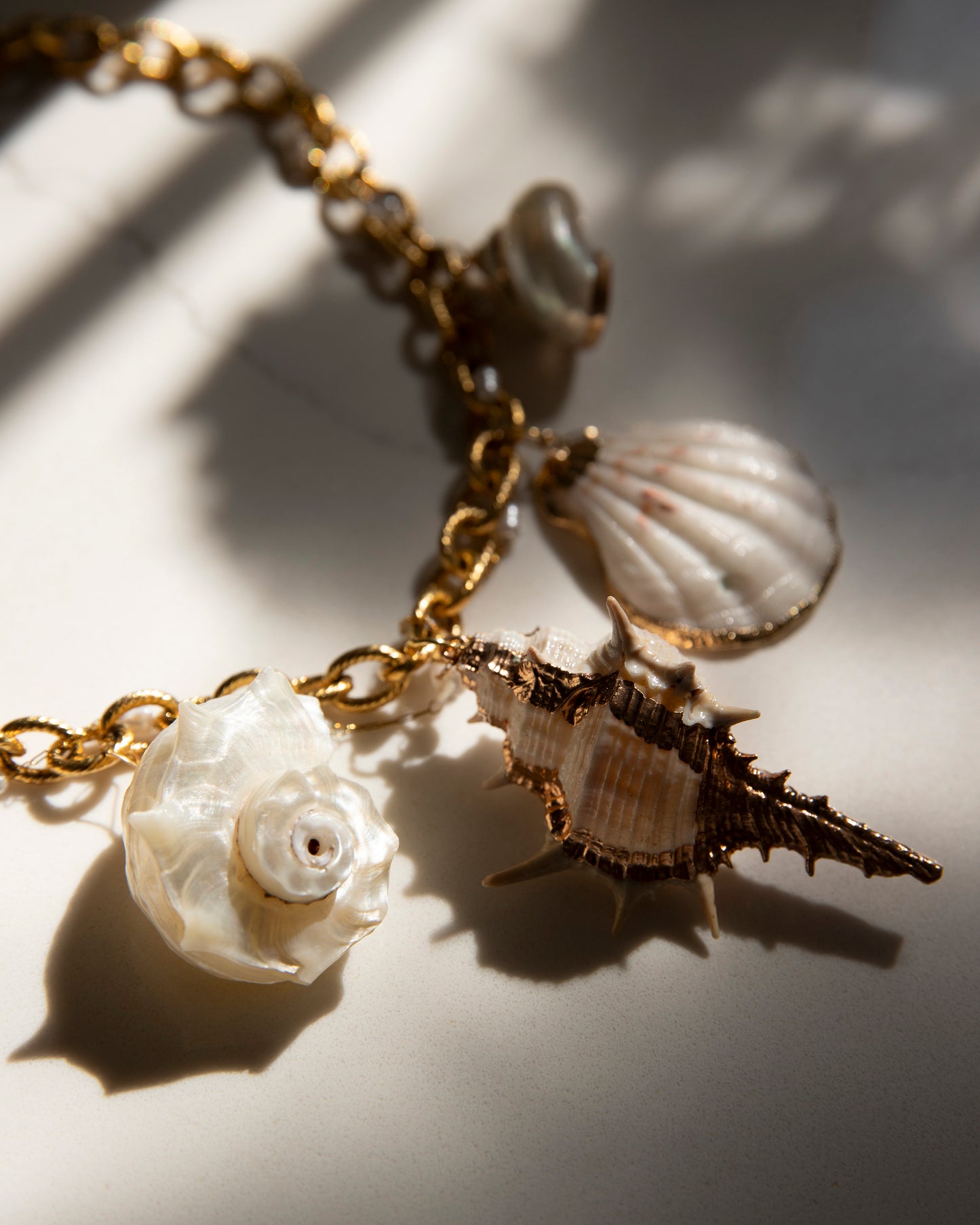 Nixita Freshwater Pearl Shell Handmade Unique Necklace