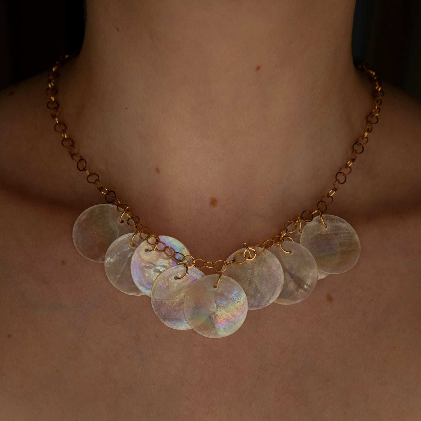 Oriona Iridescent Shell Necklace