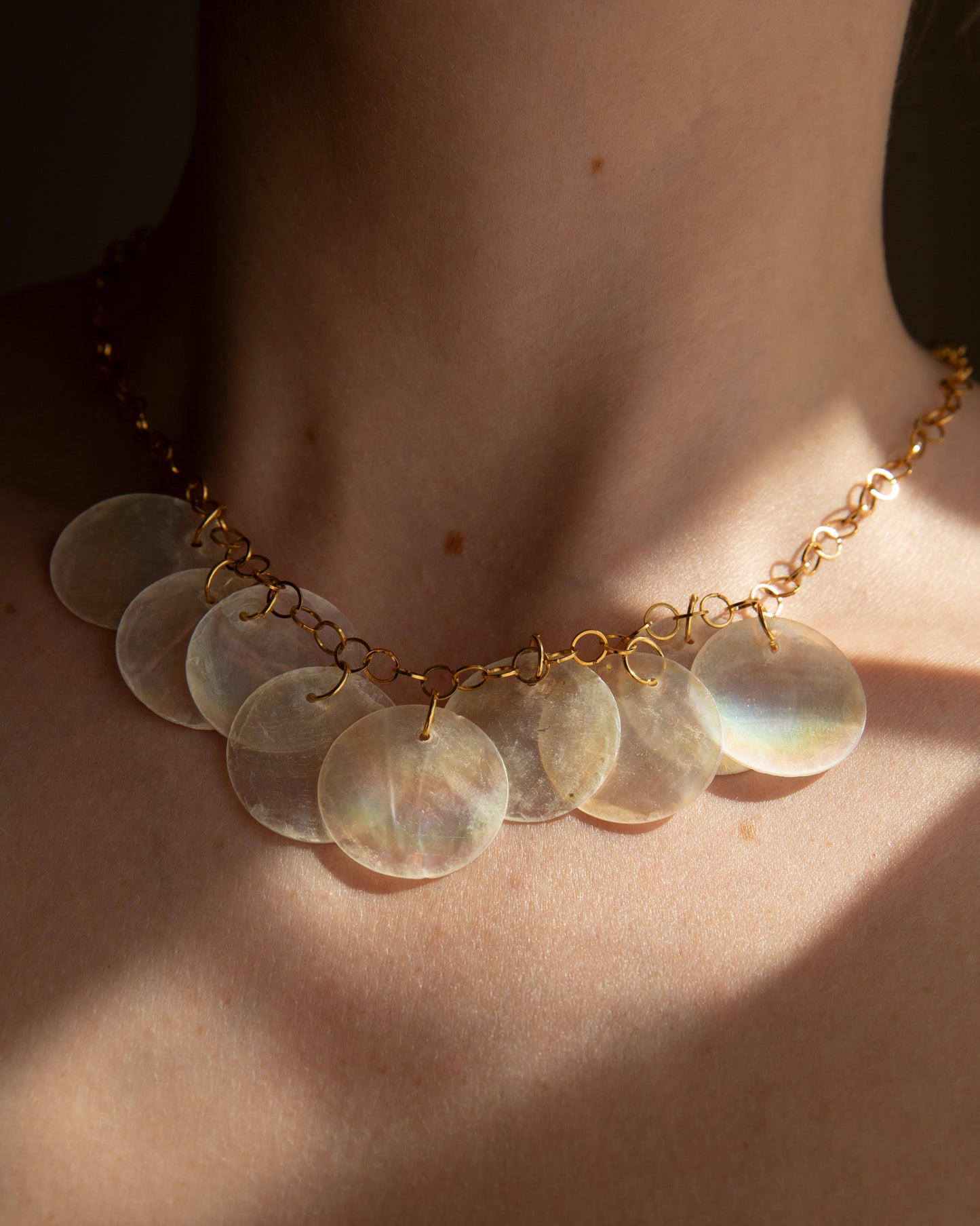 Oriona Iridescent Shell Necklace