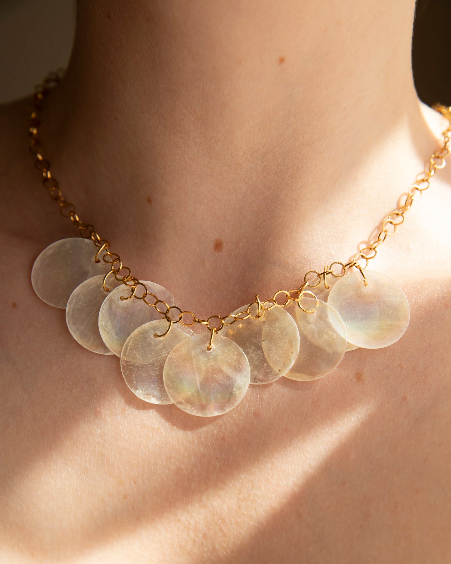 Oriona Iridescent Shell Necklace