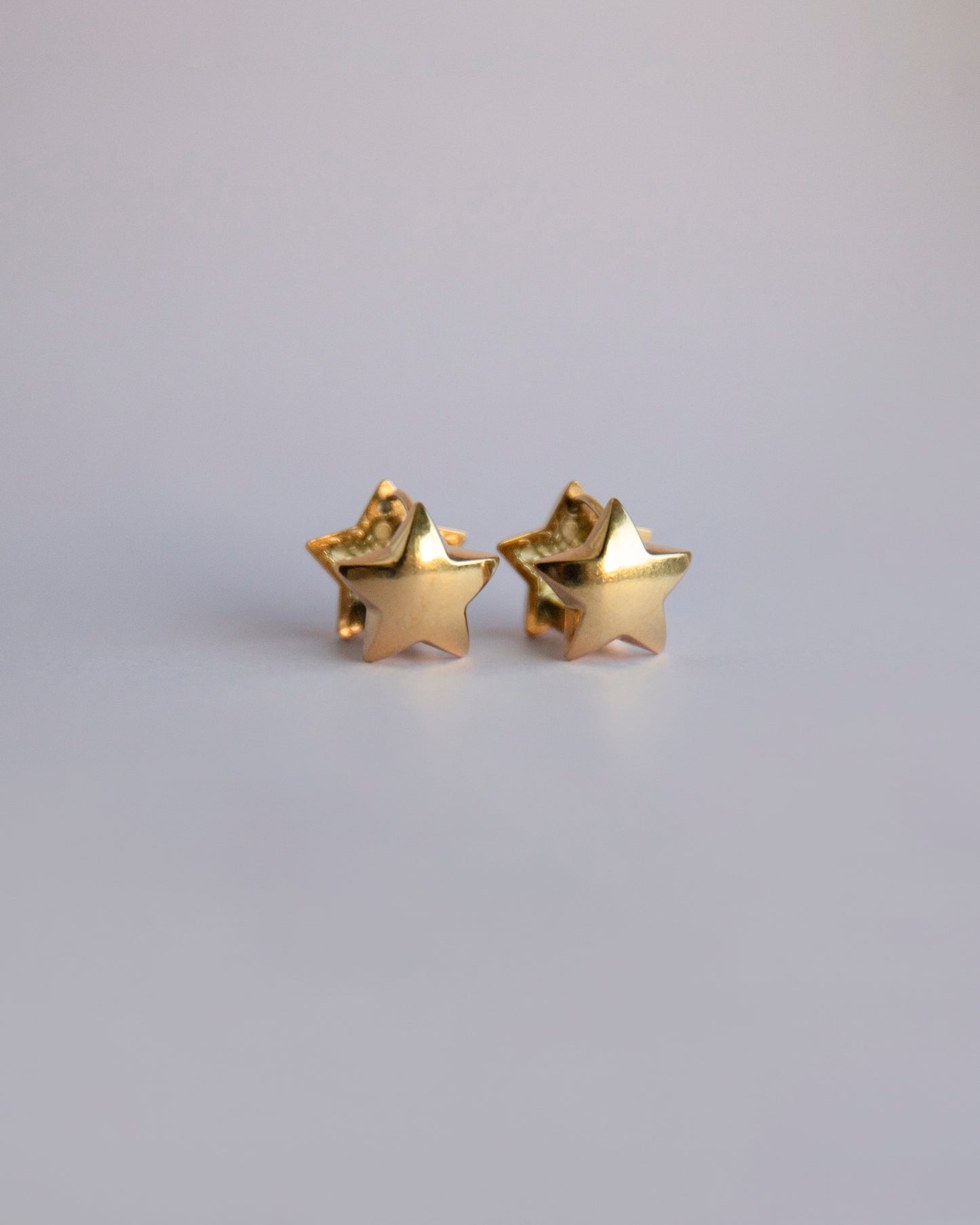Simmi Gold Star Chunky Hoop Earrings