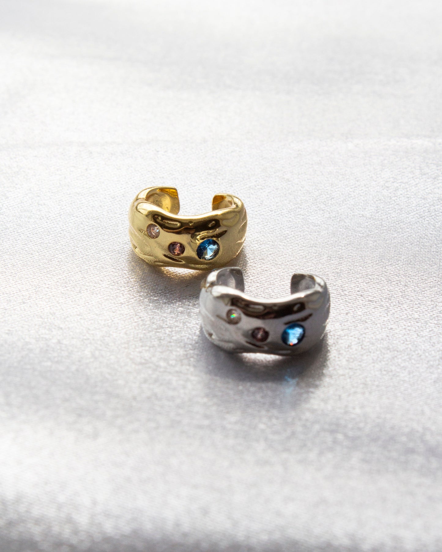 Leilani Gold CZ Crystal Ear Cuff