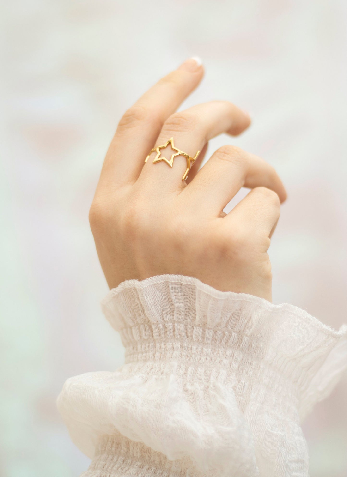 Zalia Gold Star Adjustable Ring