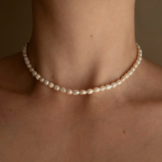Adeline Freshwater Pearl Choker Necklace