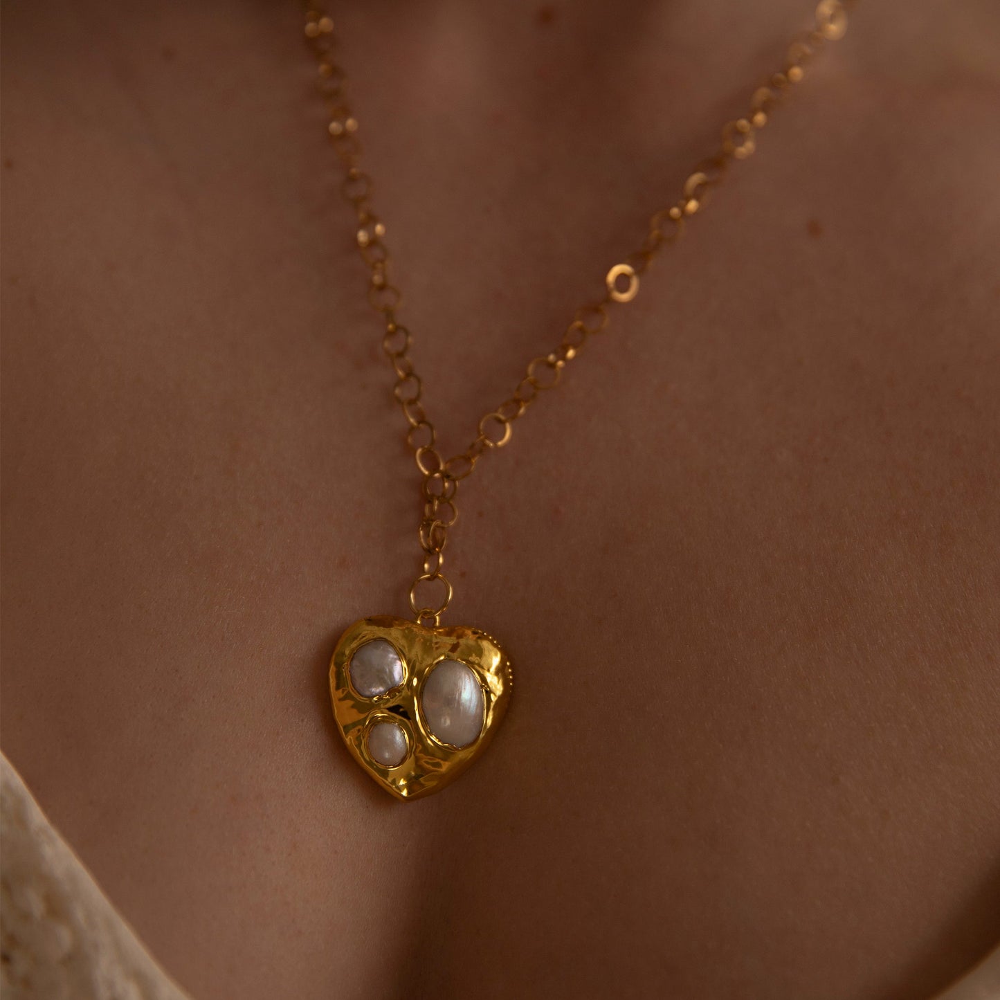 Nalanah Freshwater Pearl Shell Handmade Unique Necklace