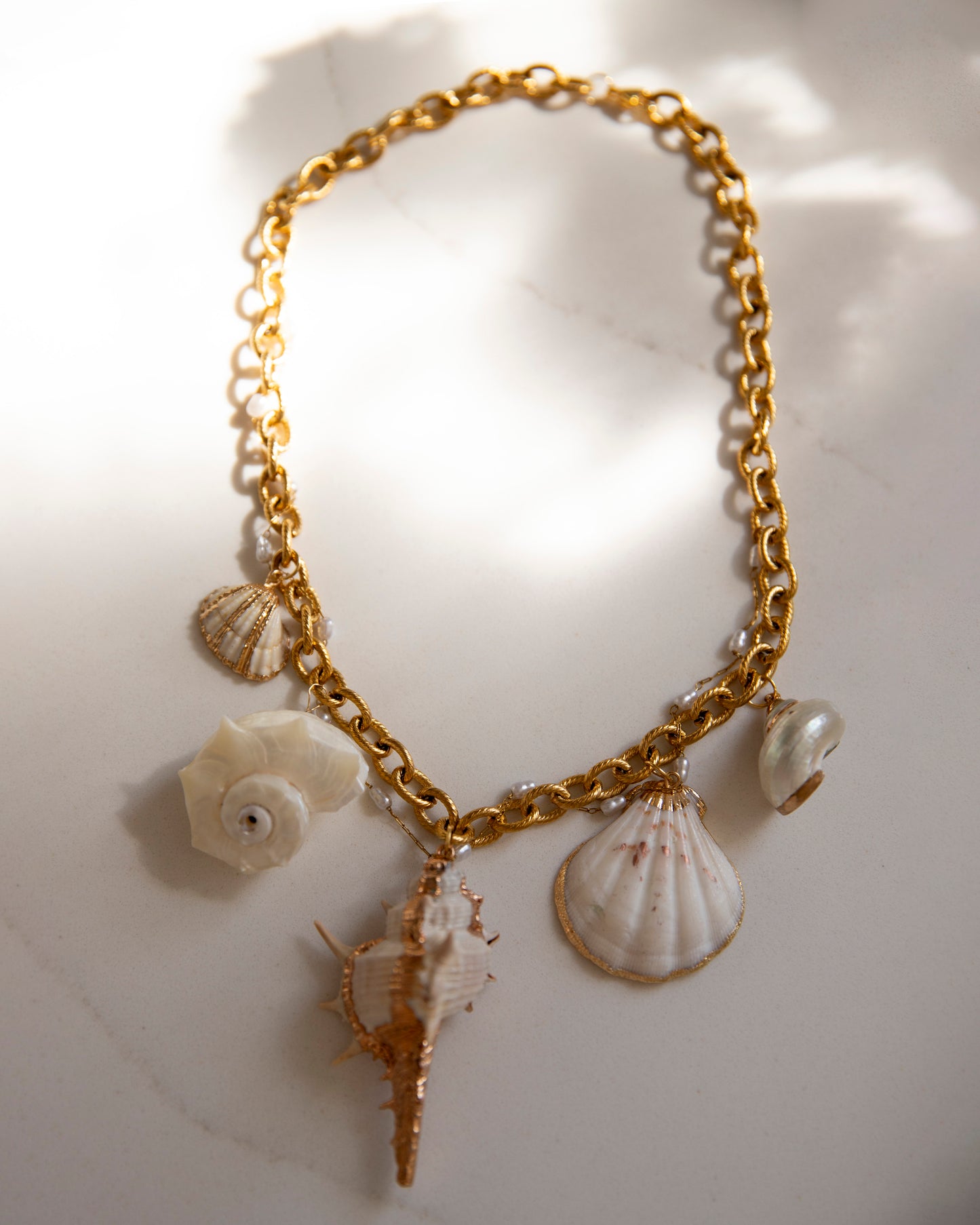 Nixita Freshwater Pearl Shell Handmade Unique Necklace