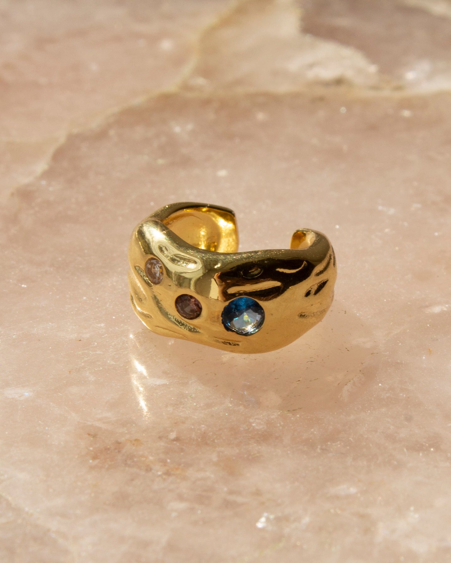 Leilani Gold CZ Crystal Ear Cuff