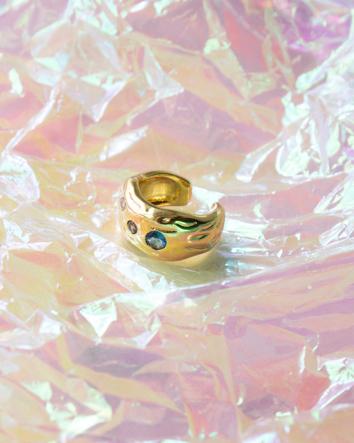 Leilani Gold CZ Crystal Ear Cuff